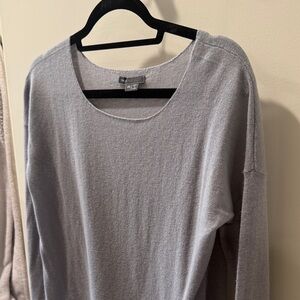 Gray blue Long Sleeve Sweater